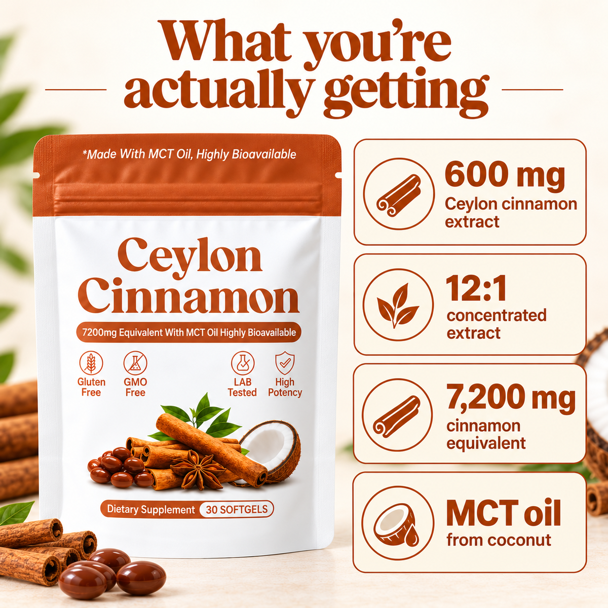 Ceylon Cinnamon Softgels