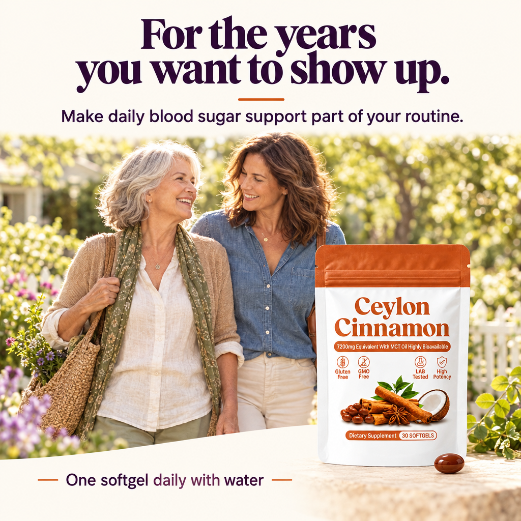A woman walking with her adult daughter, beside the Ceylon cinnamon pouch.
