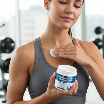 Magnesium Niacinamide Relief Cream Topical Magnesium Chloride Cream for Joints, Legs Feet with Arnica Boswellia Lightweight